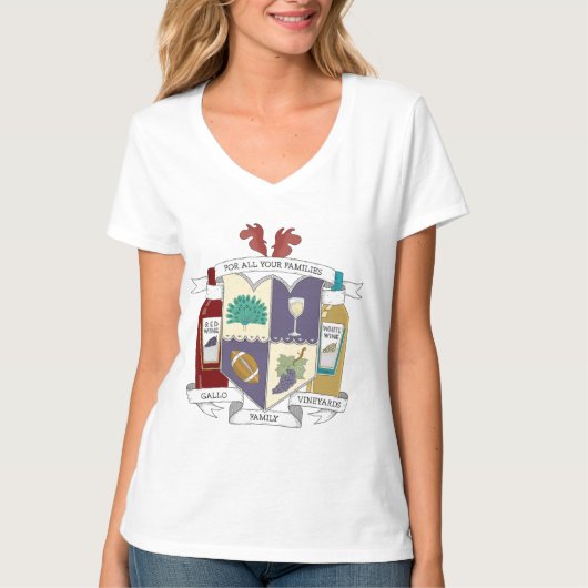 V-Neck T-Shirt voor vrouwen (Voorkant)