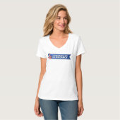 V-Neck Tee Shirt, dames T-shirt (Voorkant volledig)