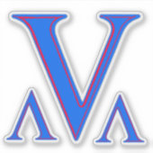 V-ONTDEKKEN STICKER (Voorkant)