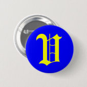 V - OUD ENGELS RONDE BUTTON 5,7 CM (Voorkant /achterkant)