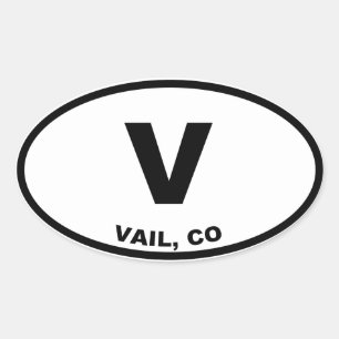 V OVALE STICKER