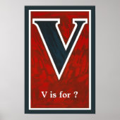 "V" POSTER (Voorkant)