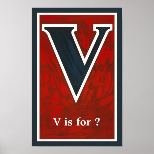 "V" POSTER (Voorkant)