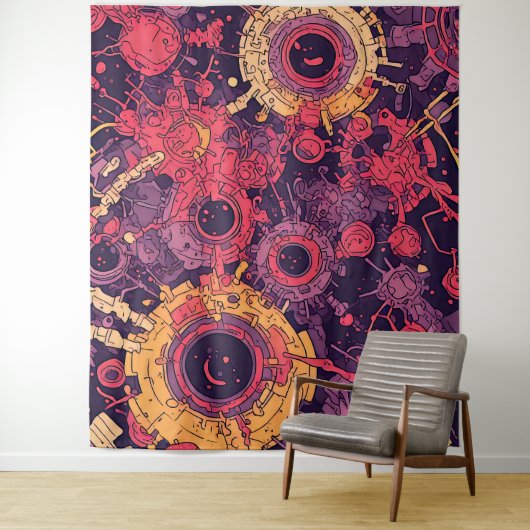 V-puls-6 wandtapijt wandkleed (In situ)