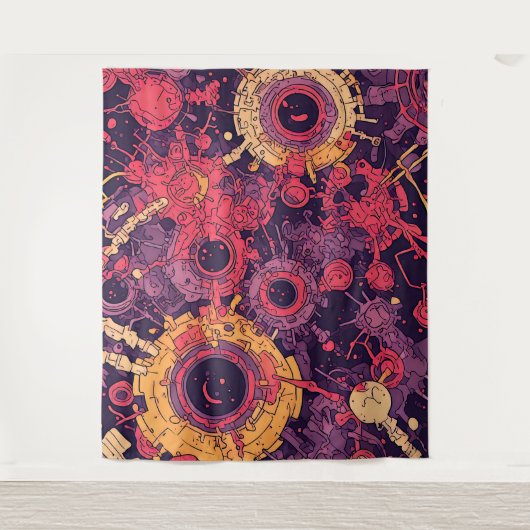 V-puls-6 wandtapijt wandkleed (Voorkant)