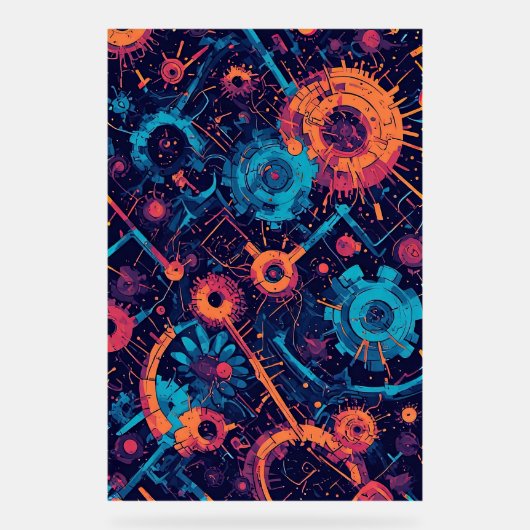 V-Pulse 1 Acryl Teken Bord (Voorkant)