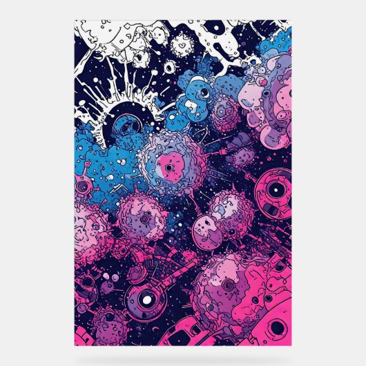 V-Pulse 5 Acryl Teken Bord (Voorkant)