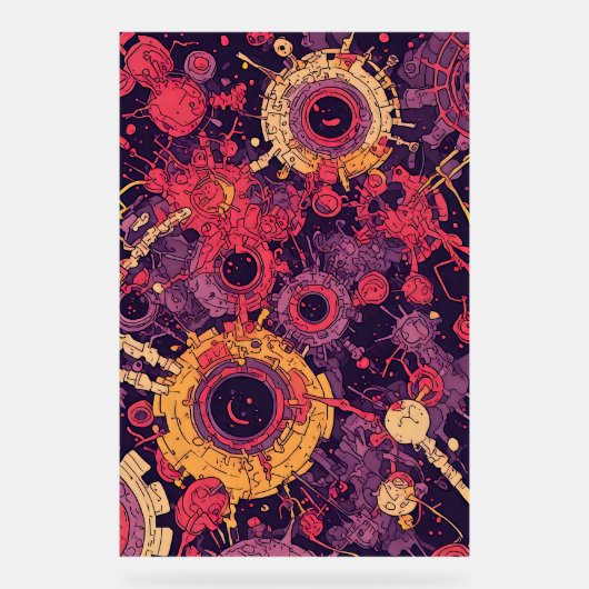 V-Pulse 6 Acryl Teken Acryl Bord (Voorkant)