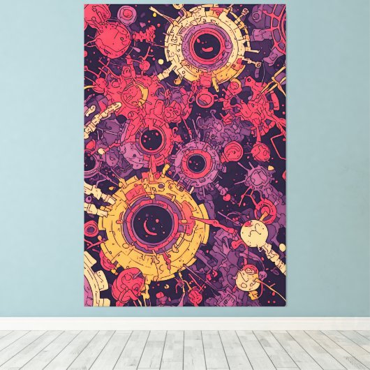 V-Pulse 6 Canvas Afdruk (Insitu (Houten vloer))