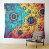 V-Pulse 7 wandtapijt Wandkleed (In Situ (horizontaal))