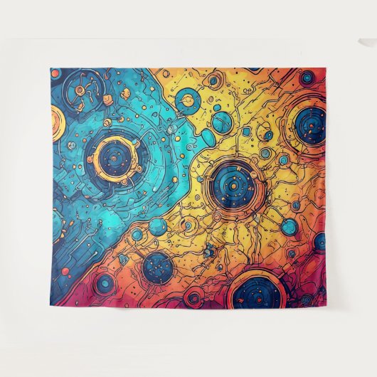 V-Pulse 7 wandtapijt Wandkleed (Voorkant (horizontaal))