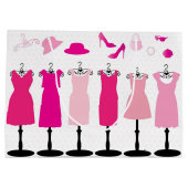 V Roze klep - Gift Bag Groot Cadeauzakje (Achterkant)