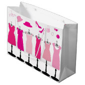 V Roze klep - Gift Bag Groot Cadeauzakje (Voorkant Gekanteld)