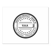 V.S.A. Tekst Naam Vet Lettertype Duidelijke Docume Rubberstempel (Afrduk)