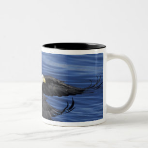 V.S., Alaska, Kenai schiereiland Zeearend Tweekleurige Koffiemok