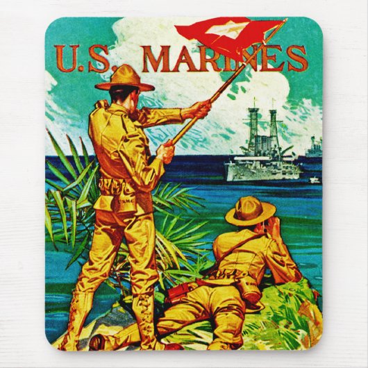 V.S. Marines ~ Signal Flag Muismat (Voorkant)