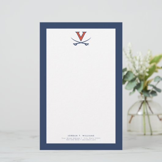 V Saber Briefpapier (Staand voorkant)