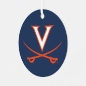 V Saber Metalen Ornament (Voorkant links)