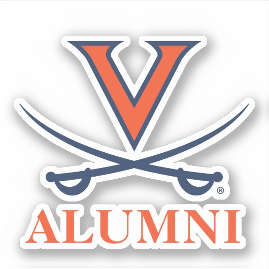 V Sabre Alumni Sticker (Voorkant)