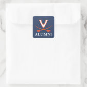 V Sabre Alumni Vierkante Sticker (Tas)