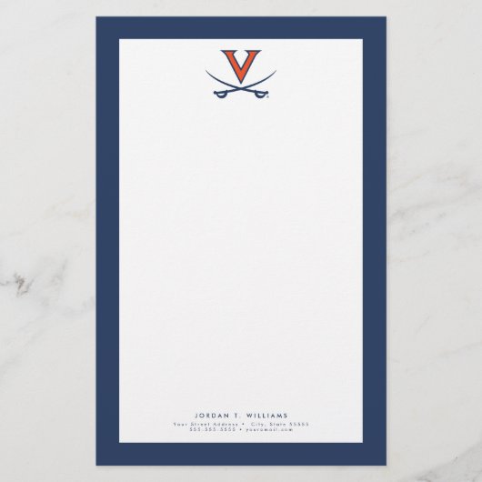 V Sabre Briefpapier (Voorkant)