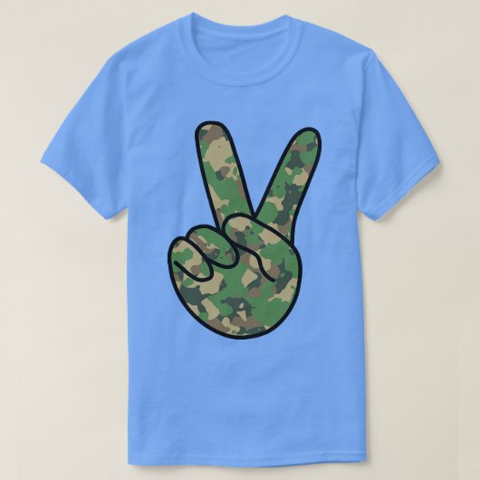 V Sign Camouflage T-shirt (Design voorkant)