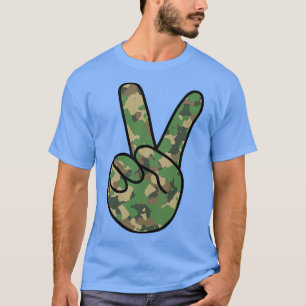 V Sign Camouflage T-shirt