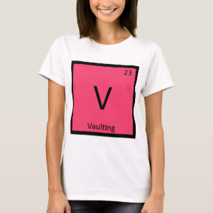 V - Springtouw en Veld Chemie Symbool T-shirt