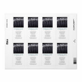 V Square Photo - Typewriter Etiket (Full Sheet)