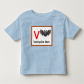 V staat voor Vampire Bat Kinder Shirts (Voorkant)