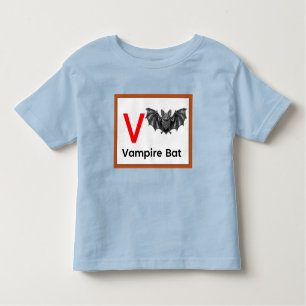 V staat voor Vampire Bat Kinder Shirts