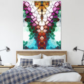 V-Stapelpiramide Canvas Afdruk (Insitu (Slaapkamer))