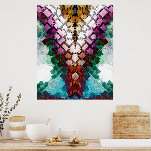 V-Stapelpiramide Poster (Keuken)