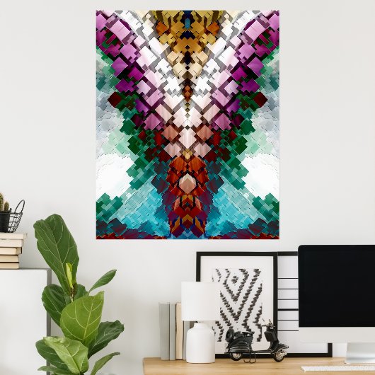 V-Stapelpiramide Poster (Thuiskantoor)