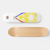 V-stijl Filipijnse vlag Skateboard Deck (Horizontaal)