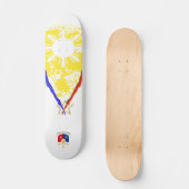 V-stijl Filipijnse vlag Skateboard Deck (Voorkant)