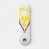 V-stijl Filipijnse vlag Skateboard Deck (Voorkant)
