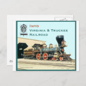 V&T Railroad Inyo-motor Briefkaart (Voorkant / Achterkant)