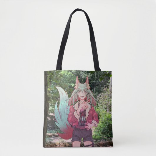 V Tuber, VTuber, Anime, Forrest Tote Bag (Voorkant)