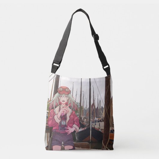 V Tuber, VTuber, Anime, Harbor Spakenburg  Crossbody Tas (Voorkant)