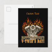 V-Twin’s Day for Chopper Lovers Make it personal!  Feestdagenkaart (Voorkant / Achterkant)