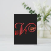 V - Vampire bloed Briefkaart (Staand voorkant)