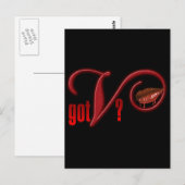 V - Vampire bloed Briefkaart (Voorkant / Achterkant)