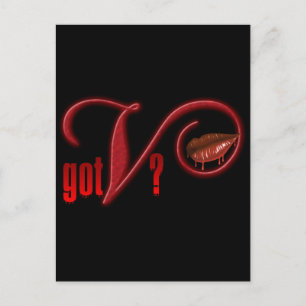 V - Vampire bloed Briefkaart