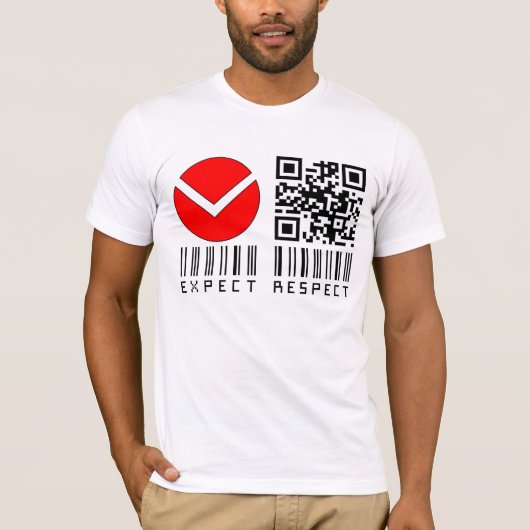 V Verwacht respect T-shirt (Voorkant)
