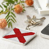 V Victor Waterverf Nautical Signal Maritime Vlag Sleutelhanger (Zijkant)