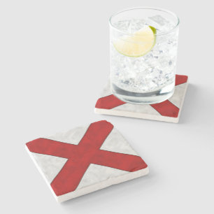 V Victor Waterverf Nautical Signal Maritime Vlag Stenen Onderzetter