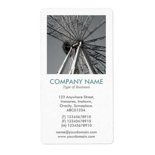 V Vierkant Foto - Bouwen aan het grote wiel Etiket (Voorkant)