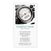 V Vierkante foto - Motorfietsmeter Etiket (Voorkant)