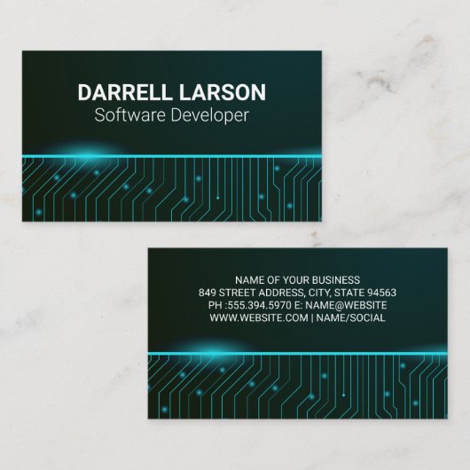 v visitekaartje (Voorkant / Achterkant)